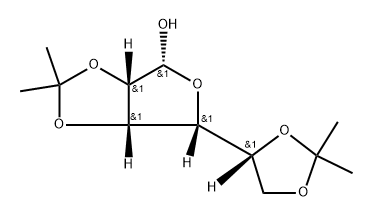 2,3:5,6-DI-O-ISOPROPYLIDENE-D-MANNOFURANOSE) 结构式