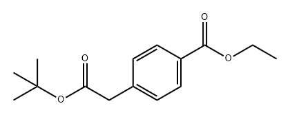 1,1-二甲基乙基-4-(乙氧基羰基)苯乙酸酯,790714-66-8,结构式