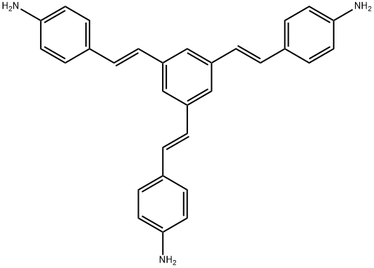 4,4',4''-((1E,1'E,1''E)-benzene-1,3,5-triyltris(ethene-2,1-diyl))trianiline,791072-70-3,结构式