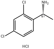 Benzenemethanamine, 2,4-dichloro-.alpha.-methyl-, hydrochloride (1:1), (.alpha.R)- Structure