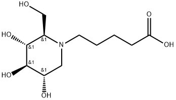 N-(5-Carboxypentyl)-deoxynojirmycin Structure