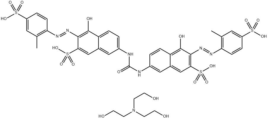 2-나프탈렌술폰산,7,7-(카르보닐디이미노)비스4-히드록시-3-(2-메틸-4-술포페닐)아조-,나트륨염,compd.2,2,2-니트릴로트리에탄올