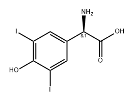 Levothyroxine Sodium Impurity  isomer 化学構造式