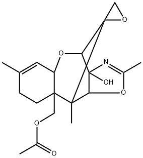 2'-methyl-15-acetoxy-3-hydroxy-12,13-epoxytrichotheceno(3,4-d)oxazole 结构式