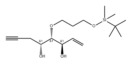 (3R,4S,5R)-4-(3-((tert-butyldimethylsilyl)oxy)propoxy)oct-1-en-7-yne-3,5-diol Structure