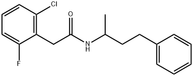 2-(2-氯-6-氟苯基)-N-(4-苯基丁烷-2-基)乙酰胺, 794560-57-9, 结构式