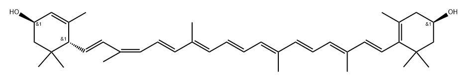 (3R,3'R,6'R,9'-cis)-b,e-Carotene-3,3'-diol Structure