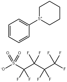 全氟丁基磺酸苯基硫代环戊烷, 797760-79-3, 结构式