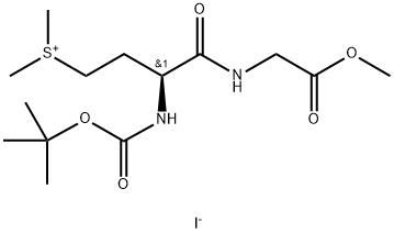 Sulfonium, [(3S)-3-[[(1,1-dimethylethoxy)carbonyl]amino]-4-[(2-methoxy-2-oxoethyl)amino]-4-oxobutyl]dimethyl-, iodide (9CI) Structure