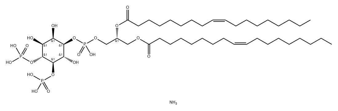 1,2-dioleoyl-sn-glycero-3-phospho-(1'-Myo-inositol-4',5'-bisphosphate) (aMMoniuM salt)|1,2-DIOLEOYL-SN-GLYCERO-3-PHOSPHO-(1'-MYO-INOSITOL-4',5'-BISPHOSPHATE) (AMMONIUM SALT);18:1 PI(4;5)P2