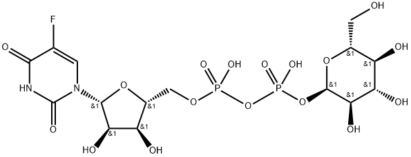 5-fluorouridine diphosphate glucose Struktur