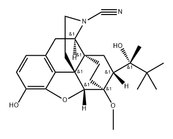 N-Cyanonorbuprenorphine 化学構造式