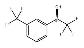 Benzenemethanol, α,3-bis(trifluoromethyl)-, (αR)- Structure