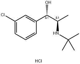 rac-erythro-Dihydro Bupropion Hydrochloride Struktur