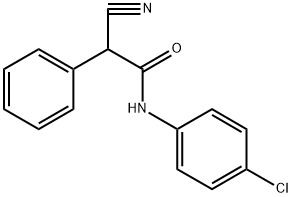 Benzeneacetamide, N-(4-chlorophenyl)-α-cyano- Struktur