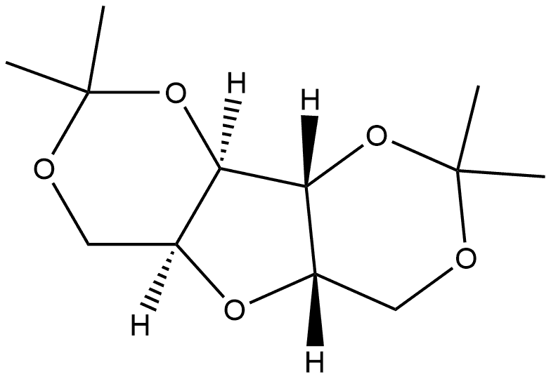L-Iditol, 2,5-anhydro-1,3:4,6-bis-O-(1-methylethylidene)- 化学構造式