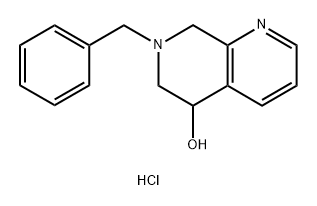 7-benzyl-5,6,7,8-tetrahydro-1,7-naphthyridin-5-ol Struktur