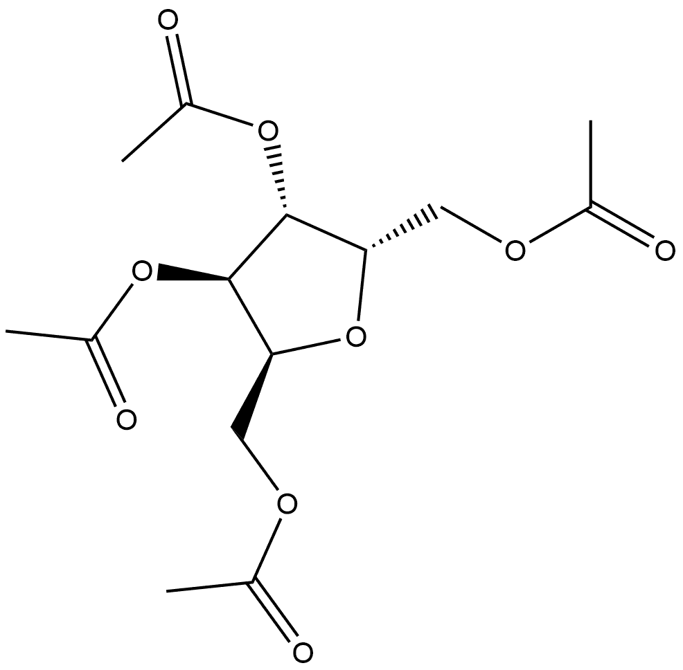 L-Iditol, 2,5-anhydro-, tetraacetate (9CI) Struktur