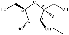 乙基2-硫代-Α-D-呋喃果苷, 80763-60-6, 结构式