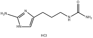 Urea, N-[3-(2-amino-1H-imidazol-5-yl)propyl]-, hydrochloride (1:1) 化学構造式