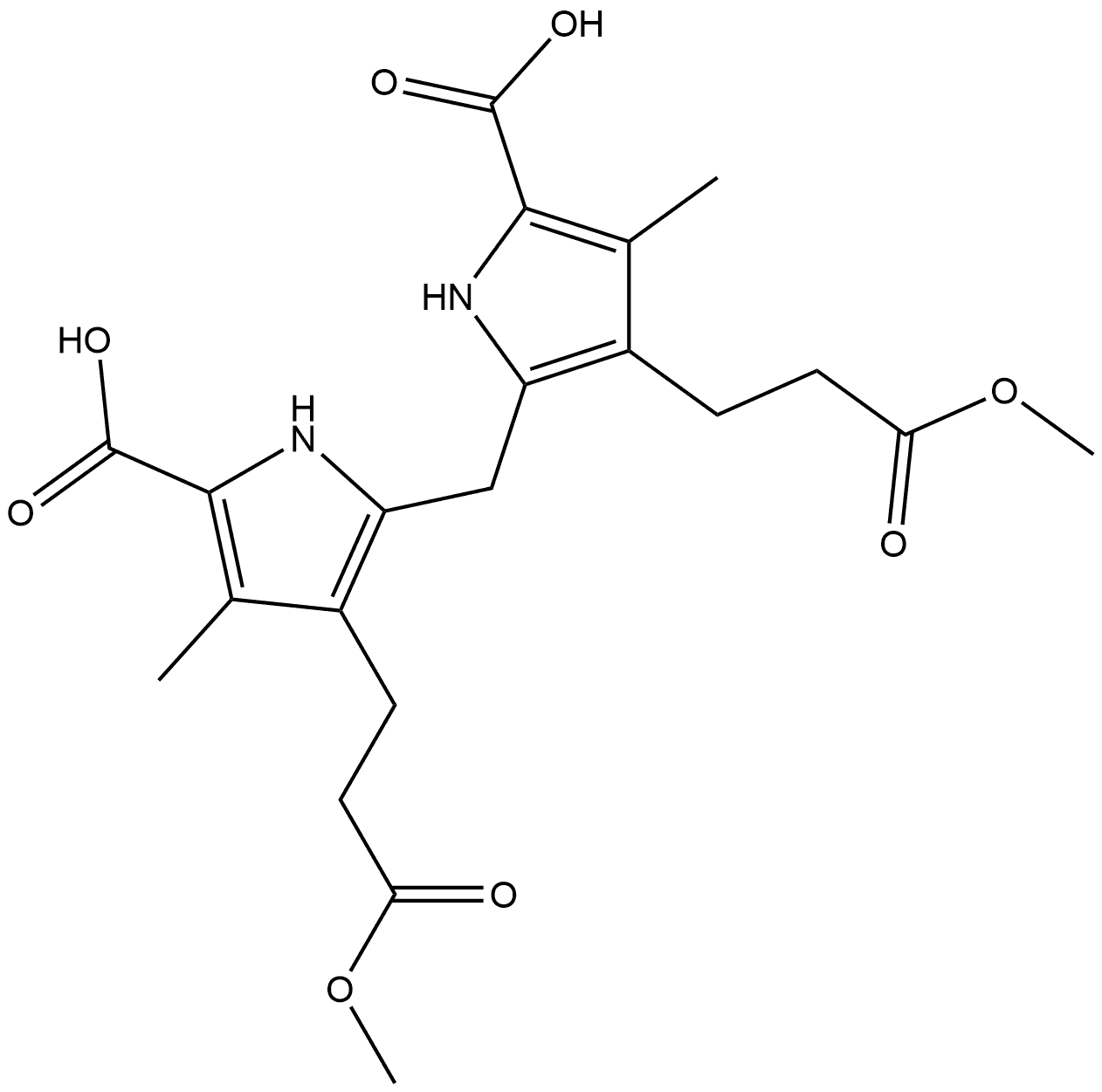 1H-Pyrrole-3-propanoic acid, 2,2'-methylenebis[5-carboxy-4-methyl-, α,α'-dimethyl ester
