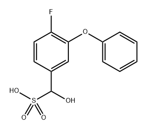 4-fluoro-alpha-hydroxy-3-phenoxybenzenesulphonic acid Structure