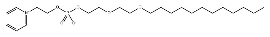 2(2-(dodecyloxy)ethoxy)ethyl-2-pyridioethyl phosphate Structure