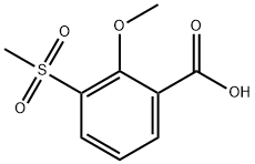 2-Methoxy-3-(methylsulfonyl)benzoic acid 结构式