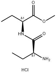 Butanoic acid, L-2-aminobutanoyl-L-2-amino-, methyl ester, monohydrochloride (9CI) Struktur