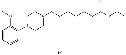 4-(2-Methoxyphenyl)-1-piperazineheptanoic acid ethyl·2hydrochloride Struktur
