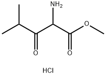 2-氨基-4-甲基-3-氧代戊酸甲酯盐酸盐 结构式