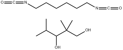 1,3-Pentanediol,2,2,4-trimethyl-, polymer with 1,6-diisocyanatohexane Struktur