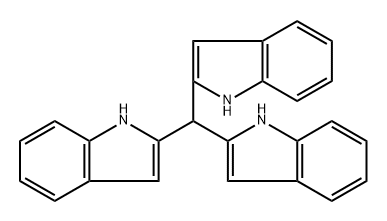tri(1H-indol-2-yl)methane Structure