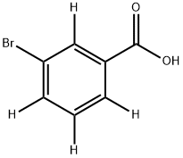 3-溴代苯并-2,4,5,6-D4酸 结构式
