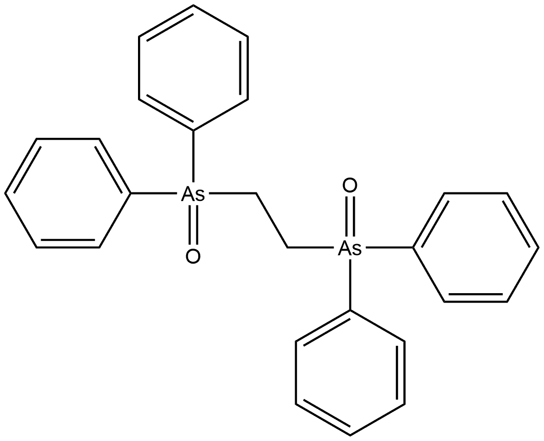 Arsine oxide, 1,1'-(1,2-ethanediyl)bis[1,1-diphenyl- Structure