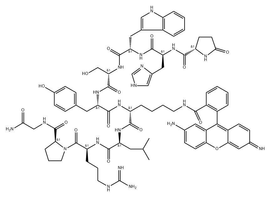 LHRH, rhodamine-Lys(6)-,81447-76-9,结构式