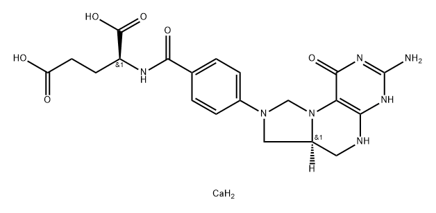 Folitixorin calcium, (6S)- Structure