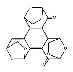 1,4:6,9:11,14-Triepoxybenzo1,2-c:3,4-d:5,6-dtrisoxepin-10,15(9H,14H)-dione, 1,3,4,5b,6,7,10a,10b,11,12-decahydro-, 1R-(1.alpha.,4.alpha.,5b.alpha.,6.beta.,9.beta.,10a.alpha.,10b.alpha.,11.alpha.,14.alpha.)- 化学構造式