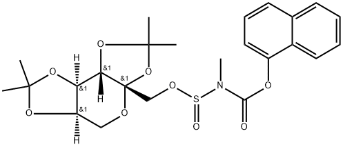 β-D-Fructopyranose, 2,3:4,5-bis-O-(1-methylethylidene)-, methyl[(1-naphthalenyloxy)carbonyl]amidosulfite (9CI)|