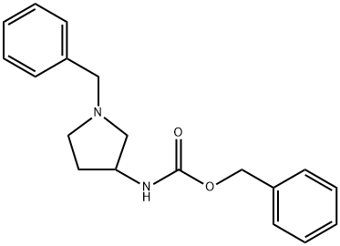(1-苄基吡咯烷-3-基)氨基甲酸苄酯,819080-06-3,结构式