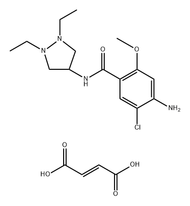 Dazopride fumarate Structure