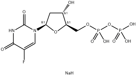 2'-Deoxy-5-fluorouridine 5'-diphosphate sodium salt Struktur