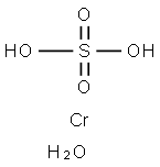Sulfuric acid, chromium(3+) salt (1:1), tetrahydrate (9CI) Struktur