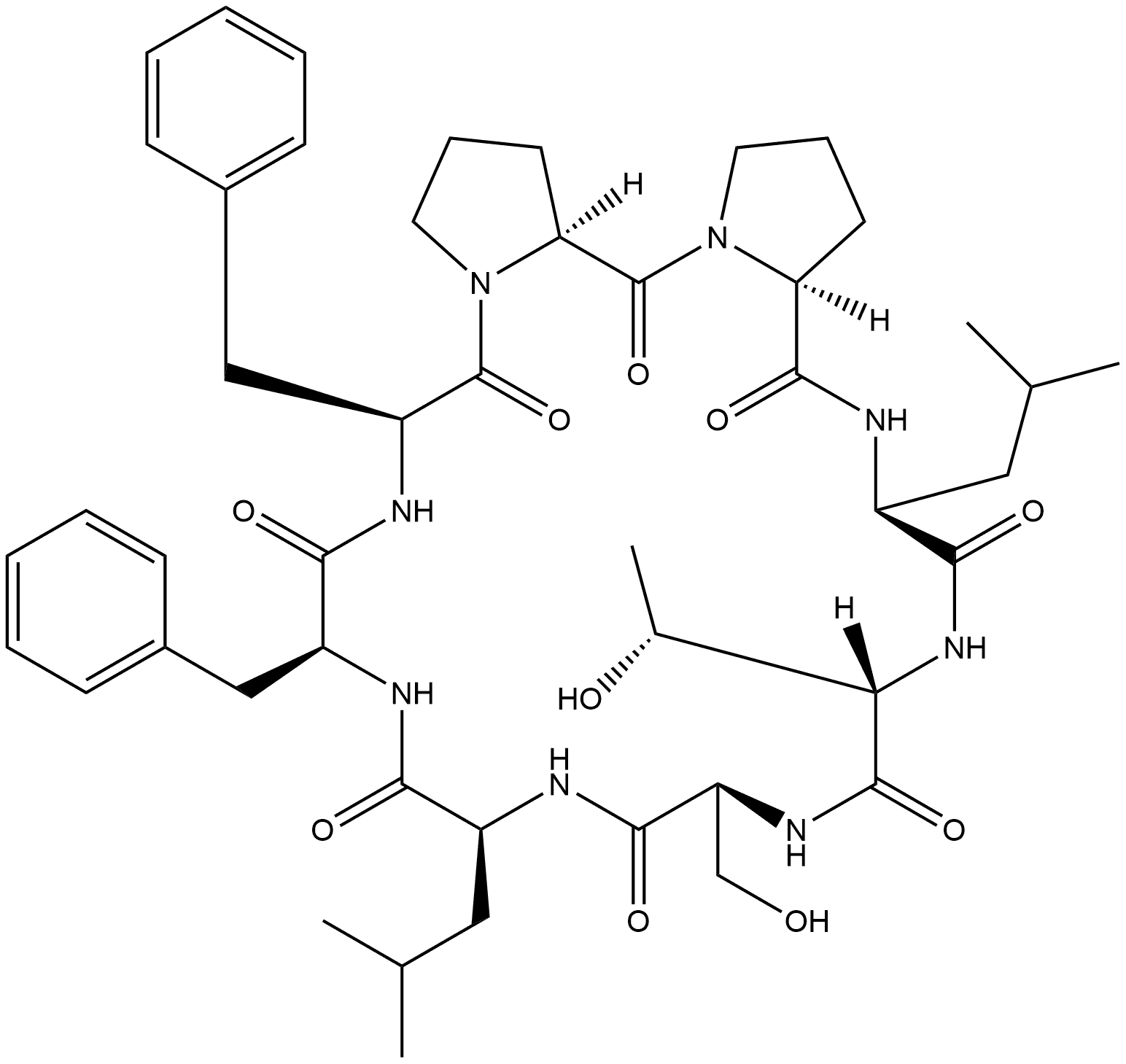 Schnabepeptide C Struktur