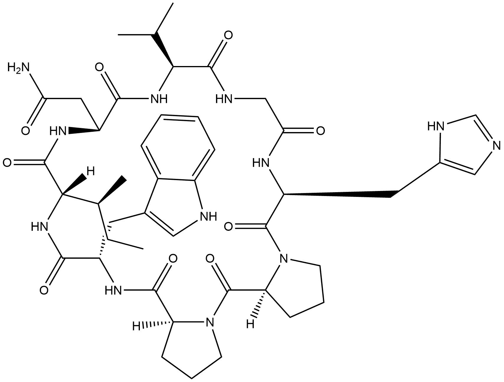 Schnabepeptide D Struktur