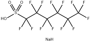 1-Hexanesulfonic acid, 1,1,2,2,3,3,4,4,5,5,6,6,6-tridecafluoro-, sodium salt (1:1) Structure