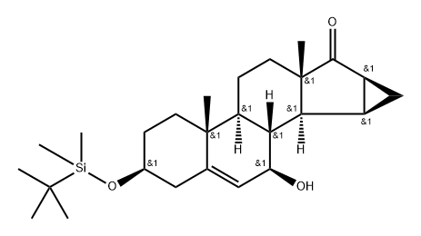 3H-Cycloprop[15,16]androsta-5,15-dien-17-one,3-[[(1,1- Struktur