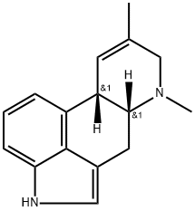 Ergoline, 8,9-didehydro-6,8-dimethyl-, (10β)- Structure