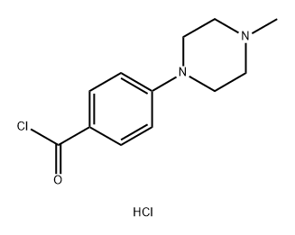 4-(4-Methylpiperazin-1-yl)benzoyl chloride dihydrochloride Struktur