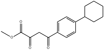 Benzenebutanoic acid, 4-cyclohexyl-α,γ-dioxo-, methyl ester Structure